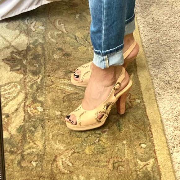 CalleenCordero Genuine Leather Studded Heels - Picture 3 of 11